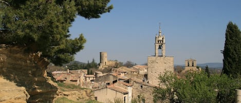 The village from the Donjon Saint Michel de Cucuron, a few steps from the house