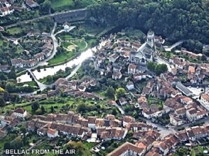 aerial view of Bellac