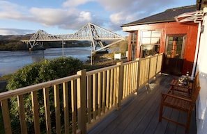 view of deck towards the bridge