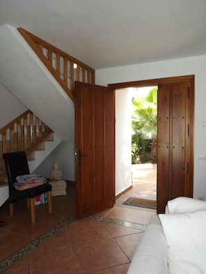Inside the front door