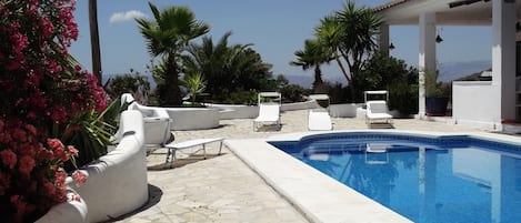 Shaded Poolside Seating