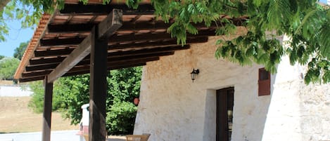 This is the veranda. Purely a place to relax and enjoy a glass of something!