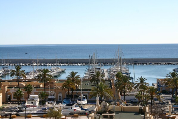 view from balcony