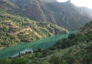 Stunning uninterrupted views of the lake from our large terrace - sit and relax!