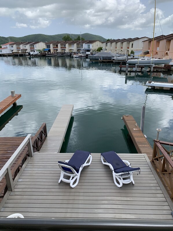 Water front view of marina from new deck & dock.