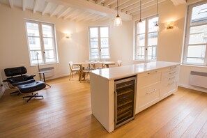 Kitchen and dining area