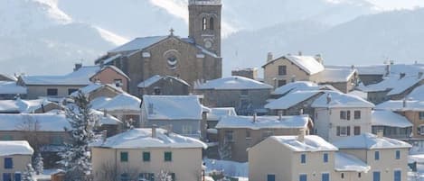 Le vieux village en hiver