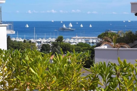 terrasse vue sur le port