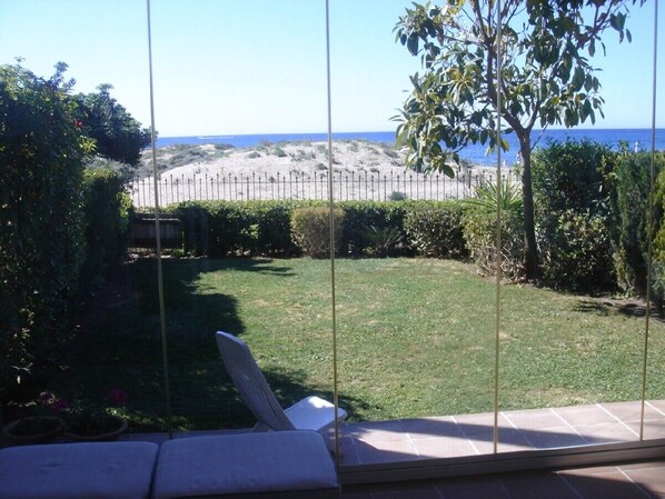 View to the garden from the porch