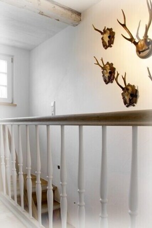 'Horns' watch over the hallway