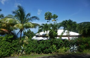 The villa from behind