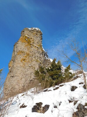 Einer der Auberg Dolomitenfelsen