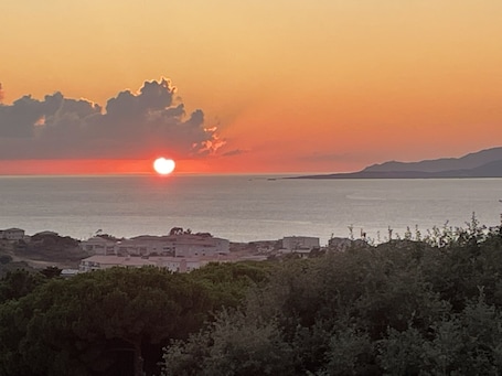 Coucher de soleil de la terrasse