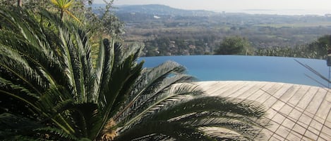 vue sur la mer et les iles
de la plage de la piscine