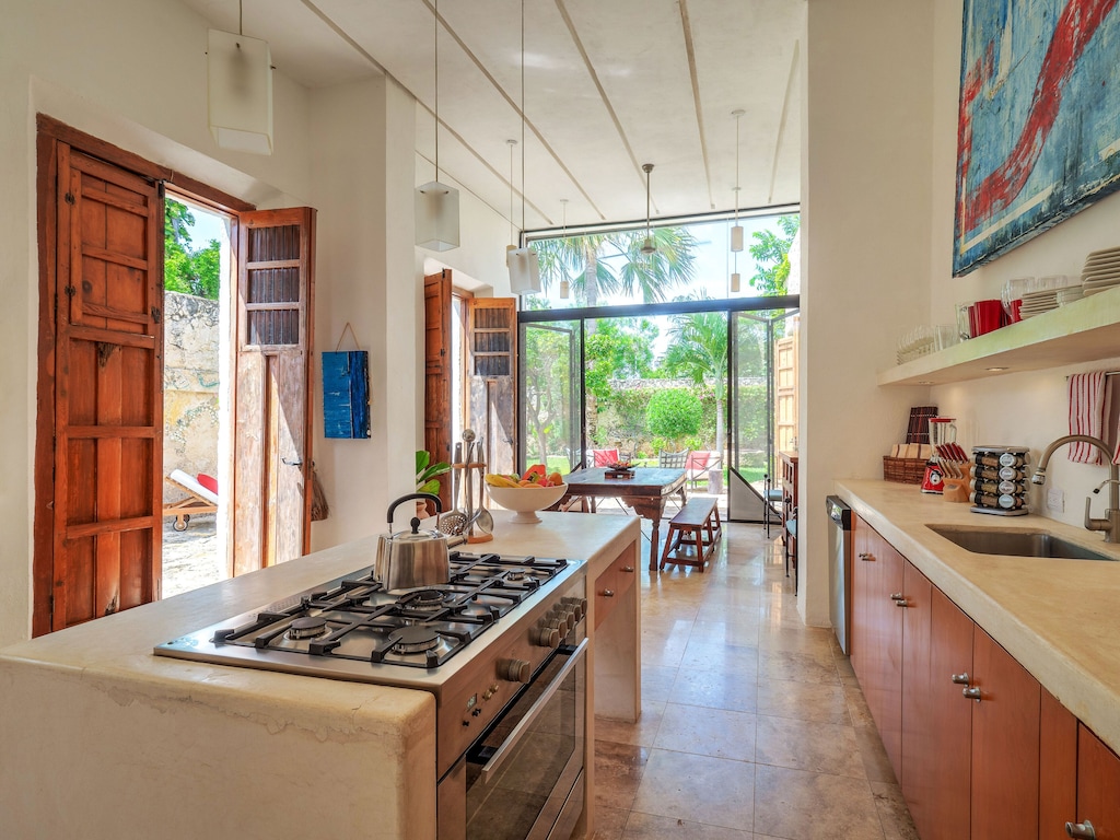 CasaBlanca Merida hacienda kitchen