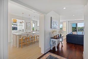 Let's start at the 3rd floor living space, kitchen, and dining area.