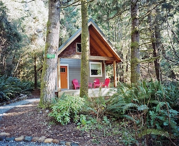 Newly built deluxe cabins, in a private redwood setting near the Smith River