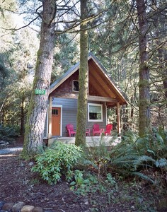 Newly built deluxe cabins, in a private redwood setting near the Smith River