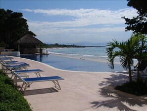 The 80' Infinity pool is the only thing between you and the sea...