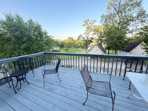 Plenty of seating on deck