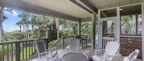 Open Air Deck with Plenty of Seating