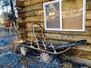 Original Iditarod dog sled, a a gift from “Ididaride Dog Sled Tours”
