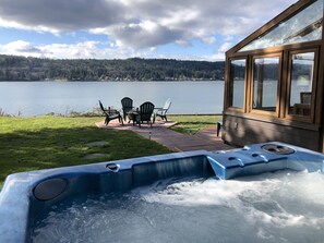 Great hot tub view