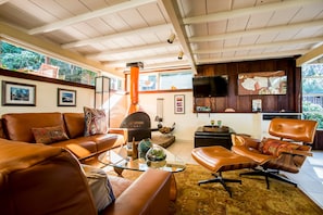 Relax in the timeless craftsman charm of the living room.
