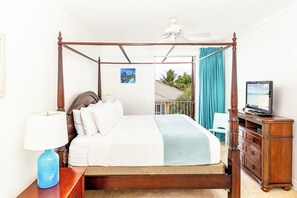 Main bedroom - King bed,  ensuite bathroom with walk-in shower, double vanity 