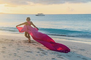 Flying Dress photo shoot on Grace Bay Beach - Condo 302 Villa Renaissance 4 Star