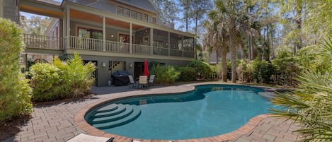 Relax by the Private Pool and Hot Tub