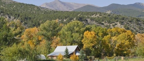 Pahlone peak from in front of the guest house.