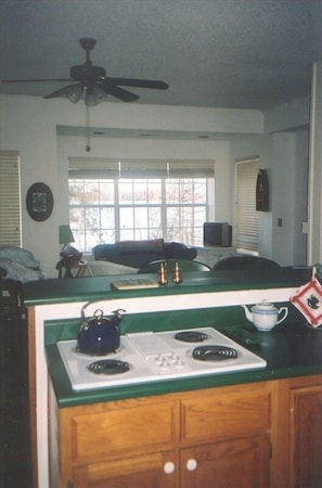 Kitchen and sunroom