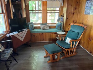 Living room with window seat