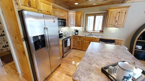 With spacious living areas, this cabin is bright and welcoming.