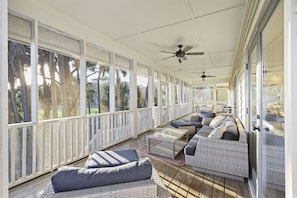 Incredible screened-in porch!