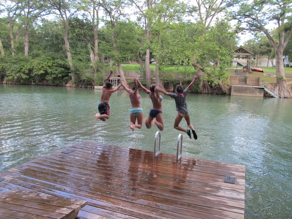 Private Guadalupe river access and family fun, right above the horseshoe