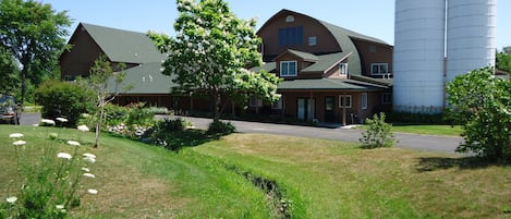 Back yard of West Bayshore Village, entrance to the upstairs 1 bedroom.