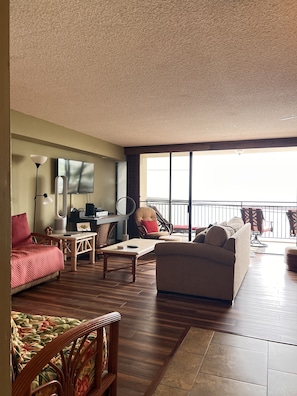 Living Room looking out at the ocean