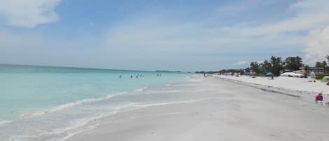 Our spectacular beachfront looking north to Manatee Beach.