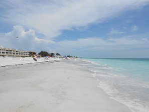 Our beach, looking south to Long Boat Key.