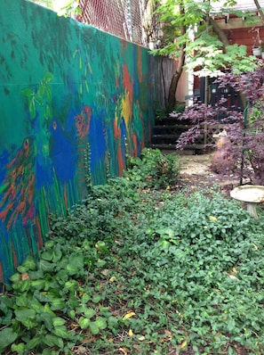 part of painted wall