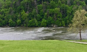 VIEW FROM THE FRONT PORCH...A GREAT "RIVER SONG" CAN BE HEARD