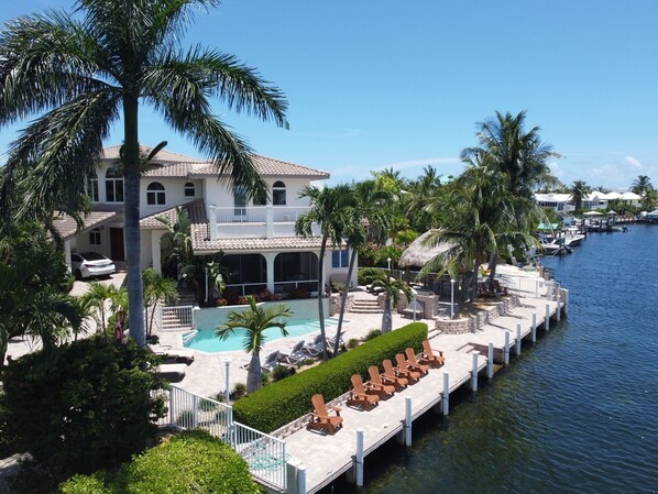 The dock and pool