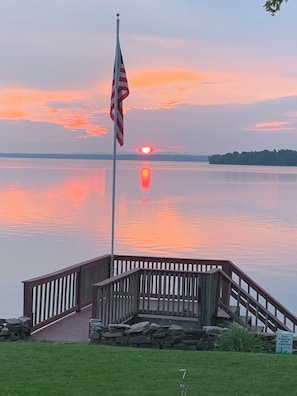 Sunrise from the backyard.