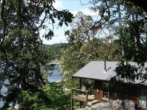 view from behind the cottage