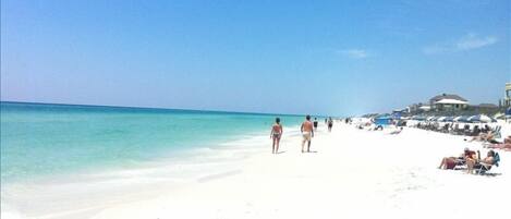 White Sand Beaches with Chair and Umbrella Service