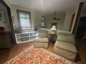 Reading nook adjacent to the living room 