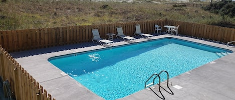 Pool with beautiful ocean views