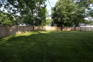 Large back yard